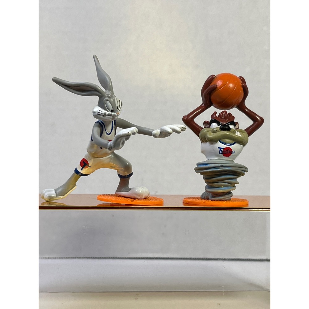 Vintage‎ 1996 Space Jam Bugs Bunny Taz Tune Squad Figures Decopac Retro Kidcore